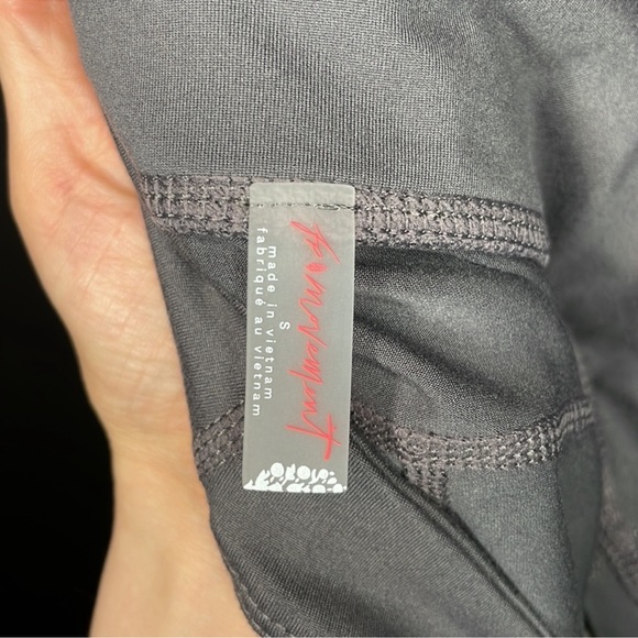 NWT FP Movement by Free People Odessa Bike Shorts in Charcoal -Size Small - Picture 9 of 12